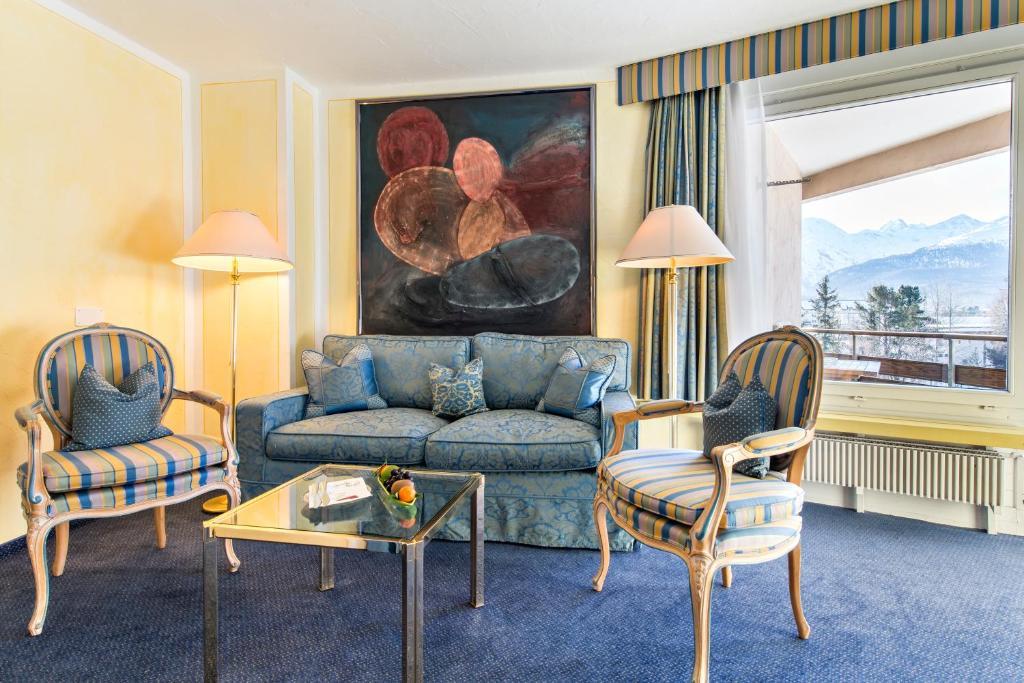 Quadratscha Alpenhotel Samedan Camera foto